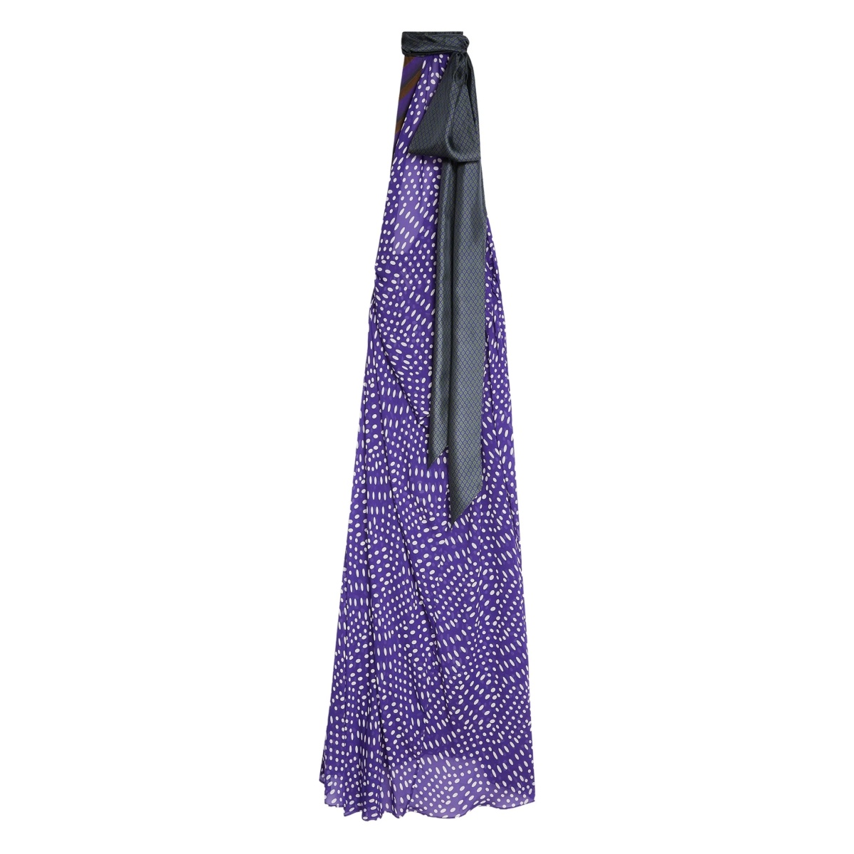 spotted maxi dress