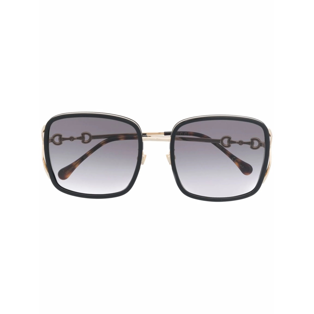 square-frame metal sunglasses