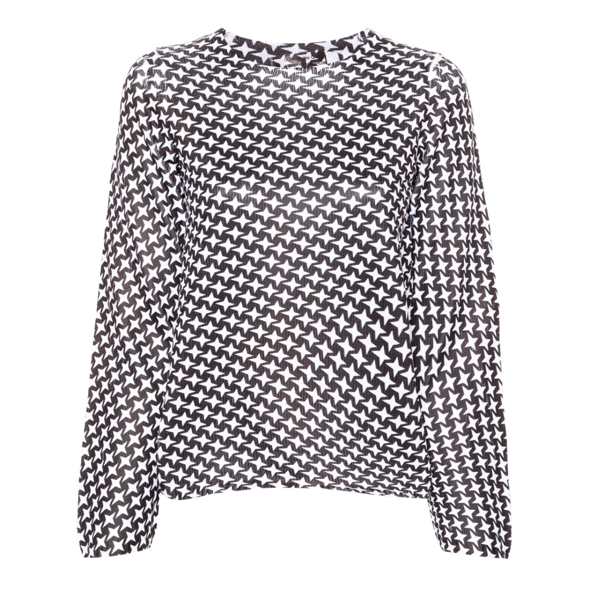 star-print knitted T-shirt