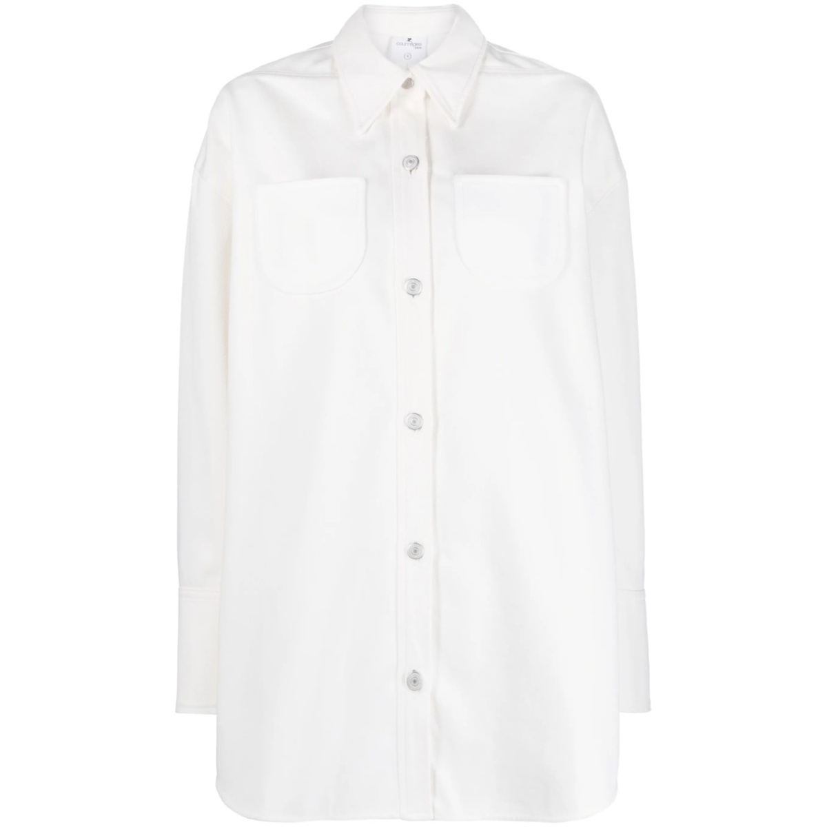strap-detail button-up shirt