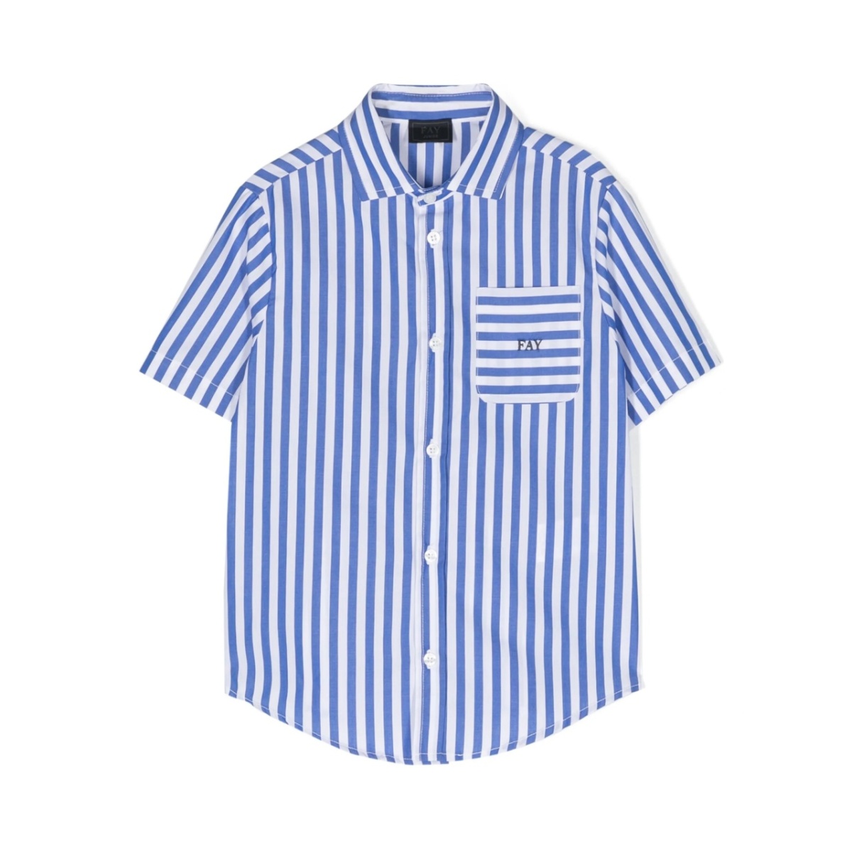 stripe-print short-sleeve shirt