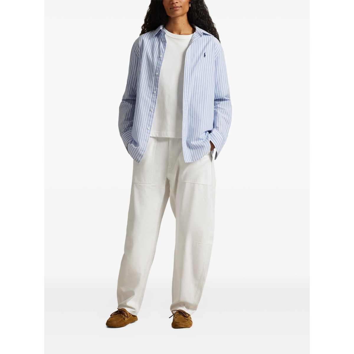 striped button-down shirt - Img 2