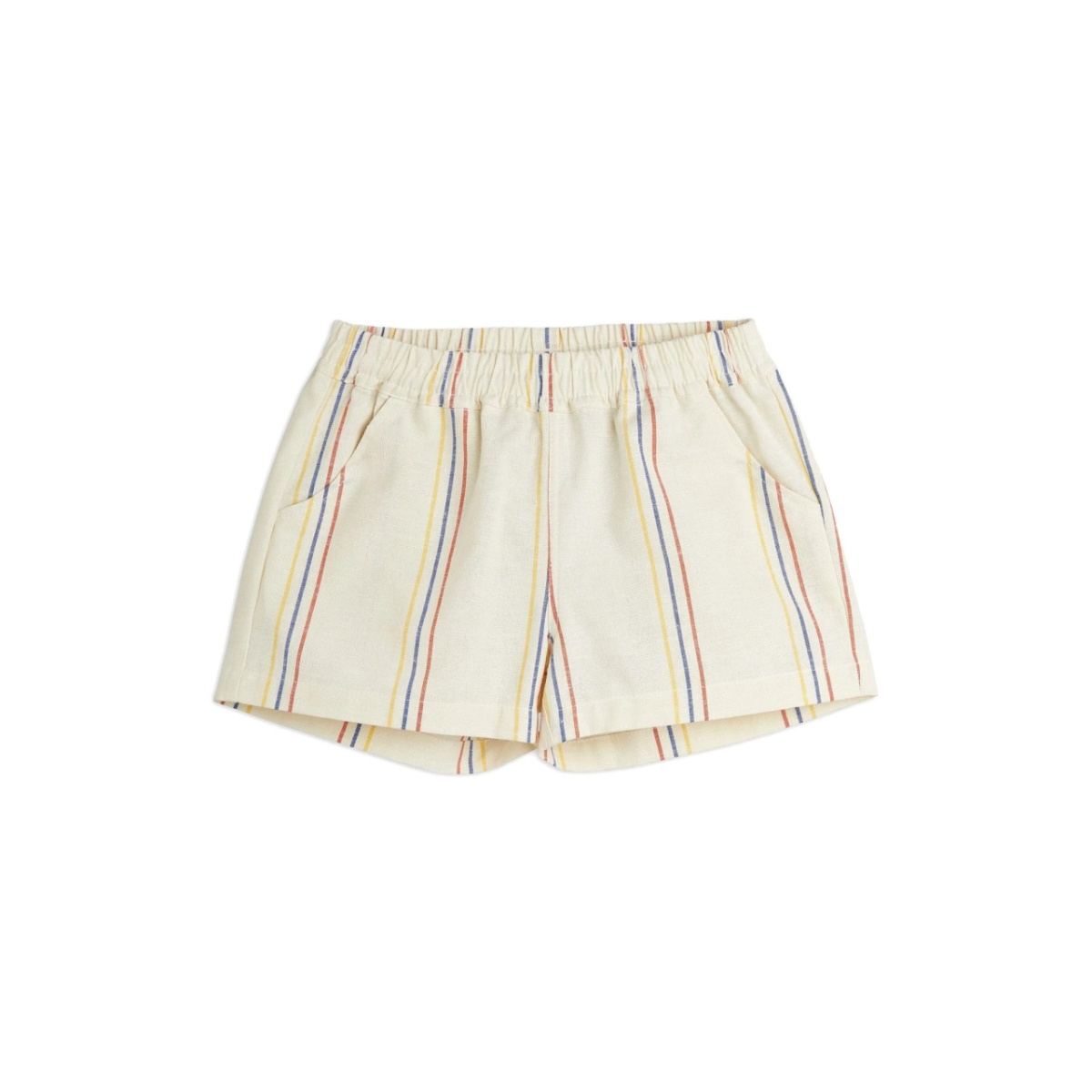 striped elasticated-waist shorts