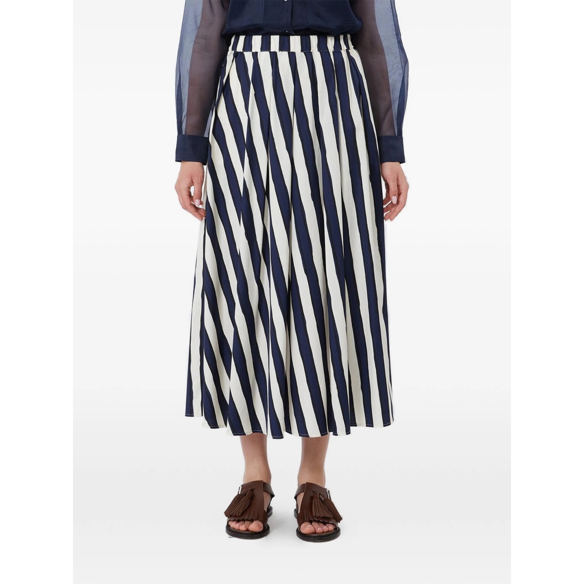 striped midi skirt - Img 3