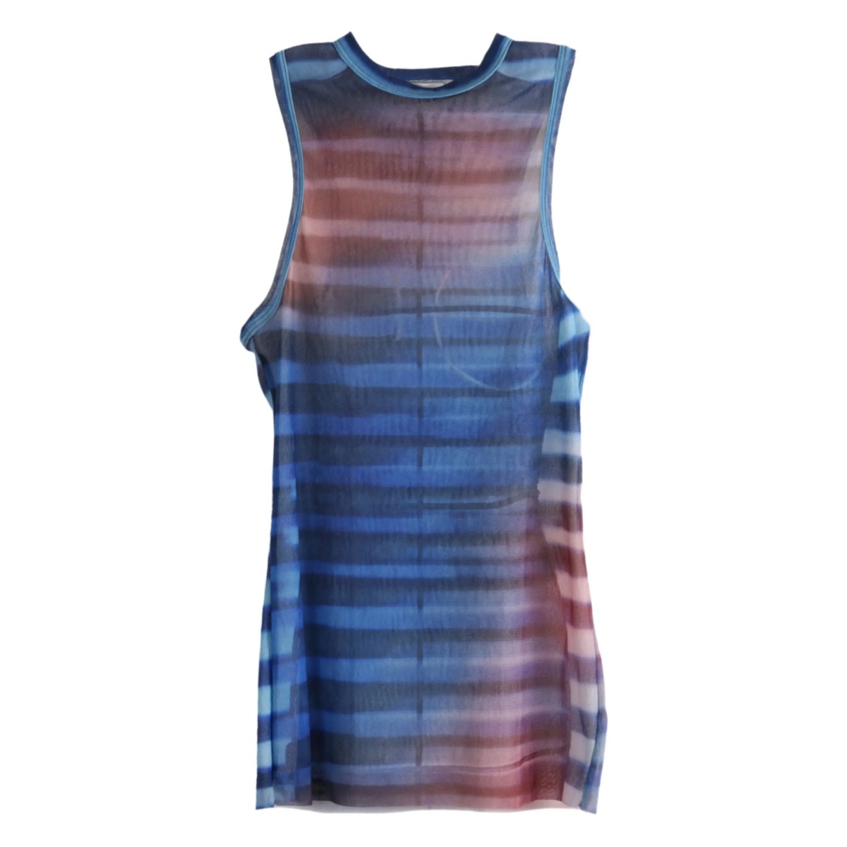striped-pattern mesh top