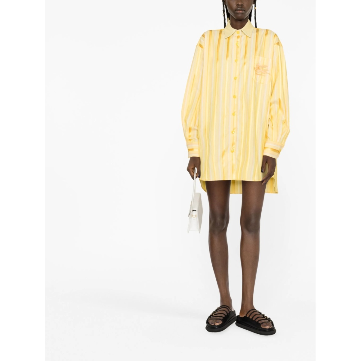 striped shirt dress - Img 2