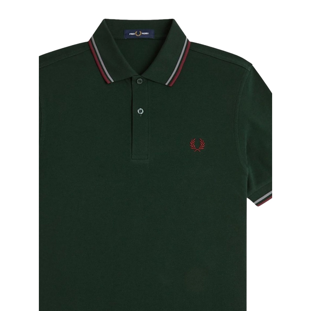 striped-trim polo shirt - Img 2