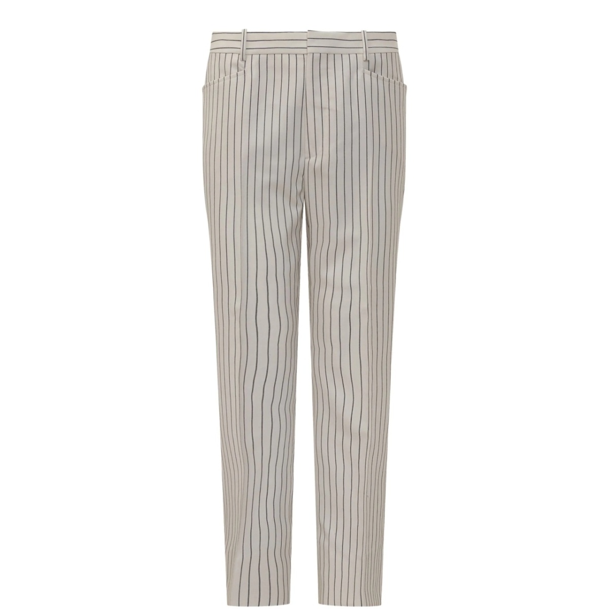 striped wool tailored trousers