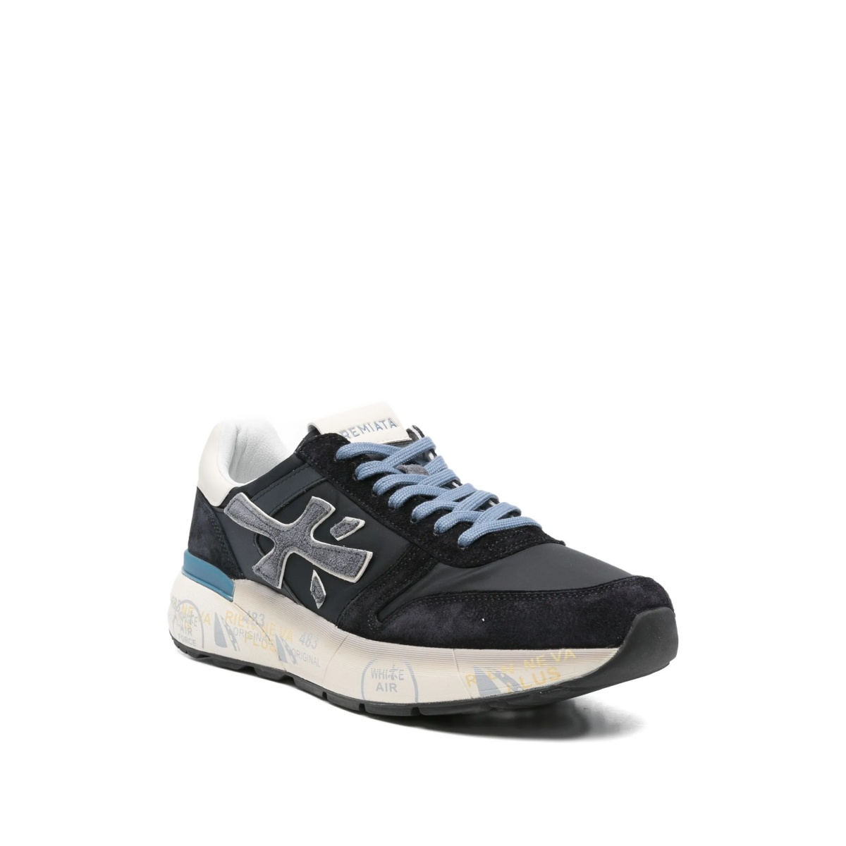 suede-leather low-top sneakers - Img 2