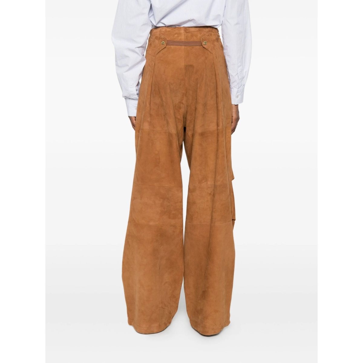 suede palazzo trousers - Img 4