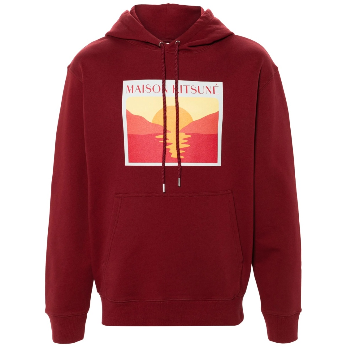 Sunset Postcard cotton hoodie