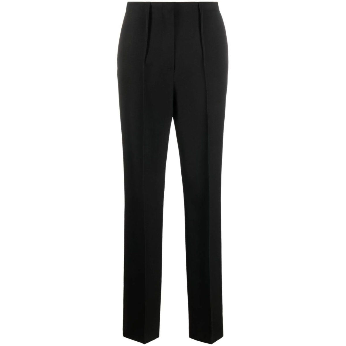 tailored virgin wool slim-cut trousers
