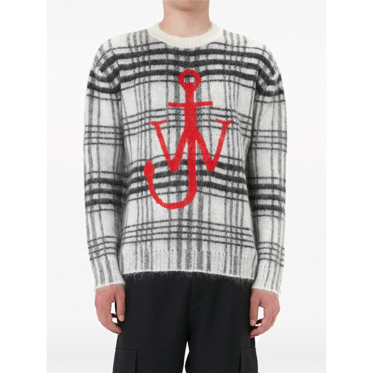 tartan-check crew-neck jumper - Img 4
