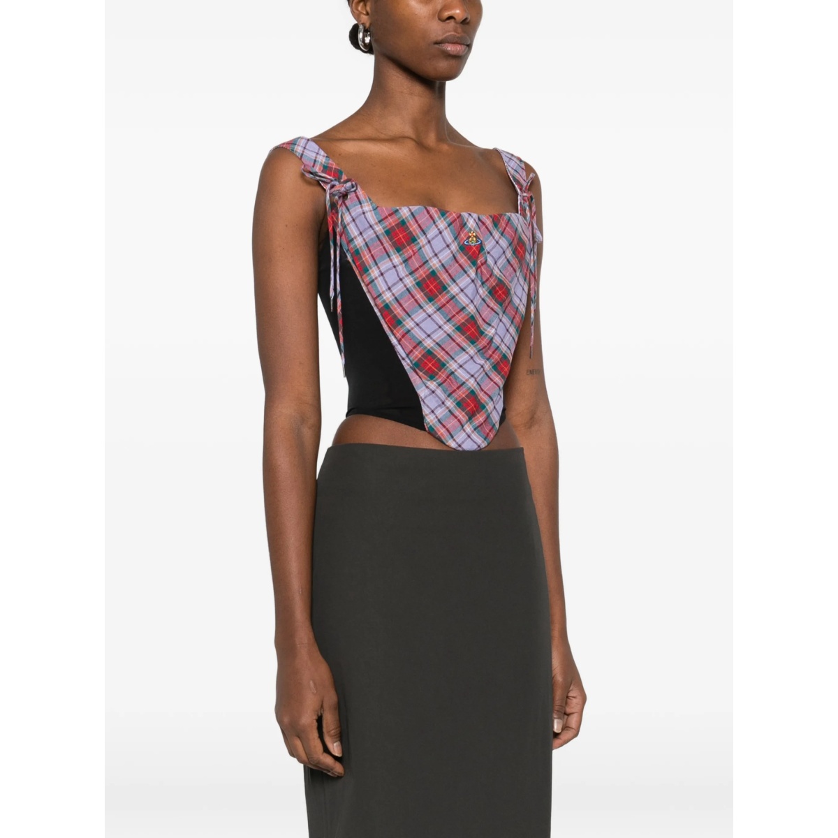 tartan tie corset - Img 3