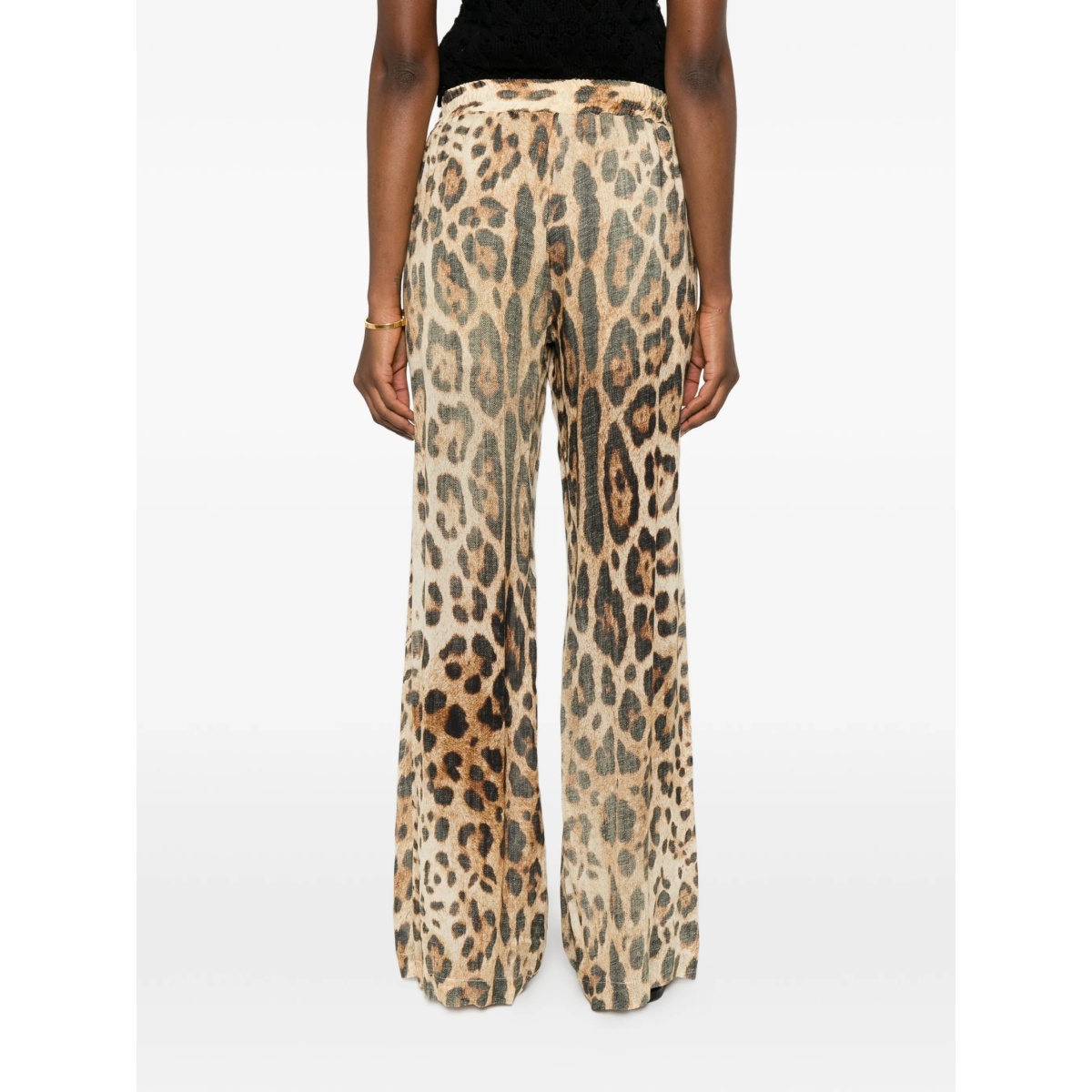 tassel leopard-print trousers - Img 4
