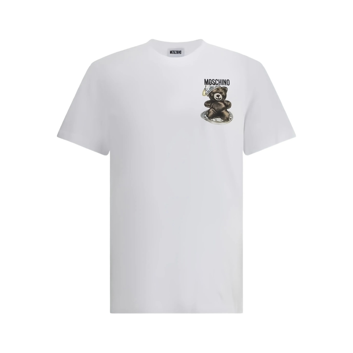 teddy-print T-shirt