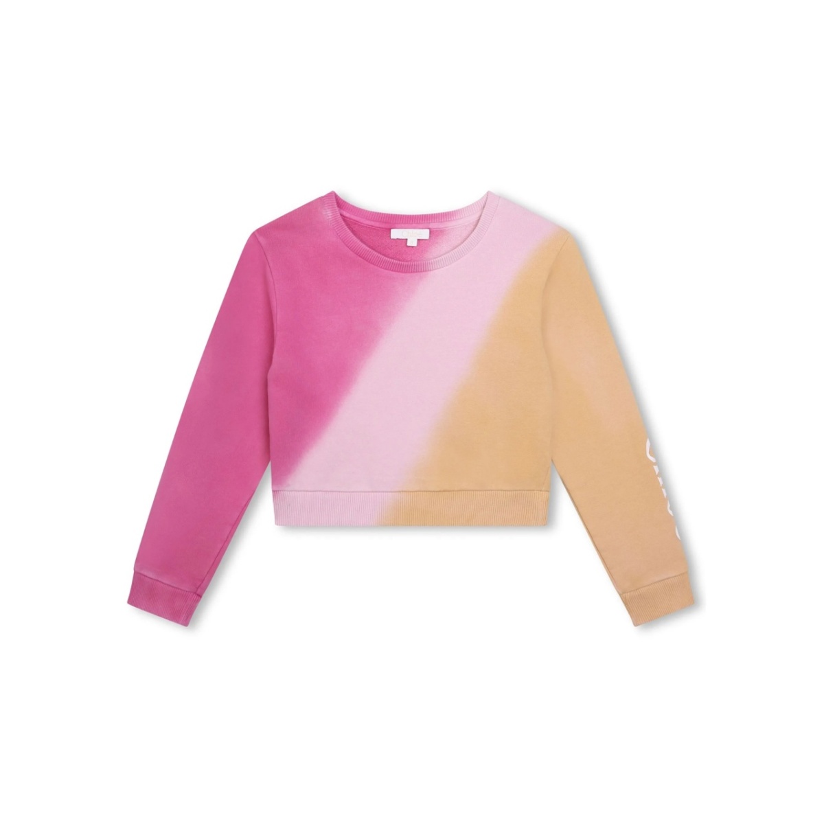 tie-dye print ombré sweatshirt