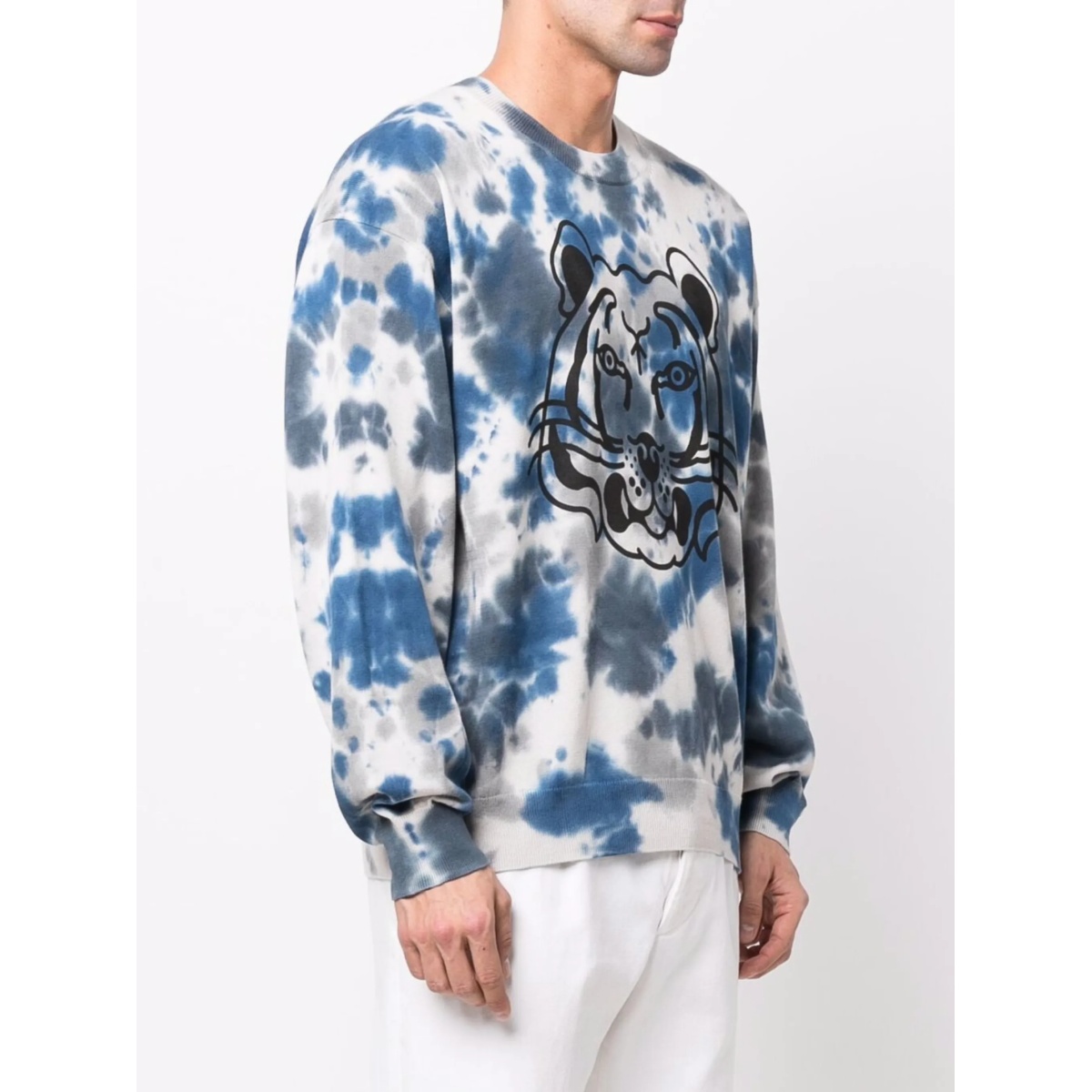Tiger Head-print crew neck sweatshirt - Img 3