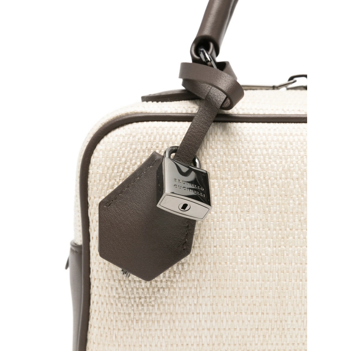 top-handle lock tote bag - Img 4
