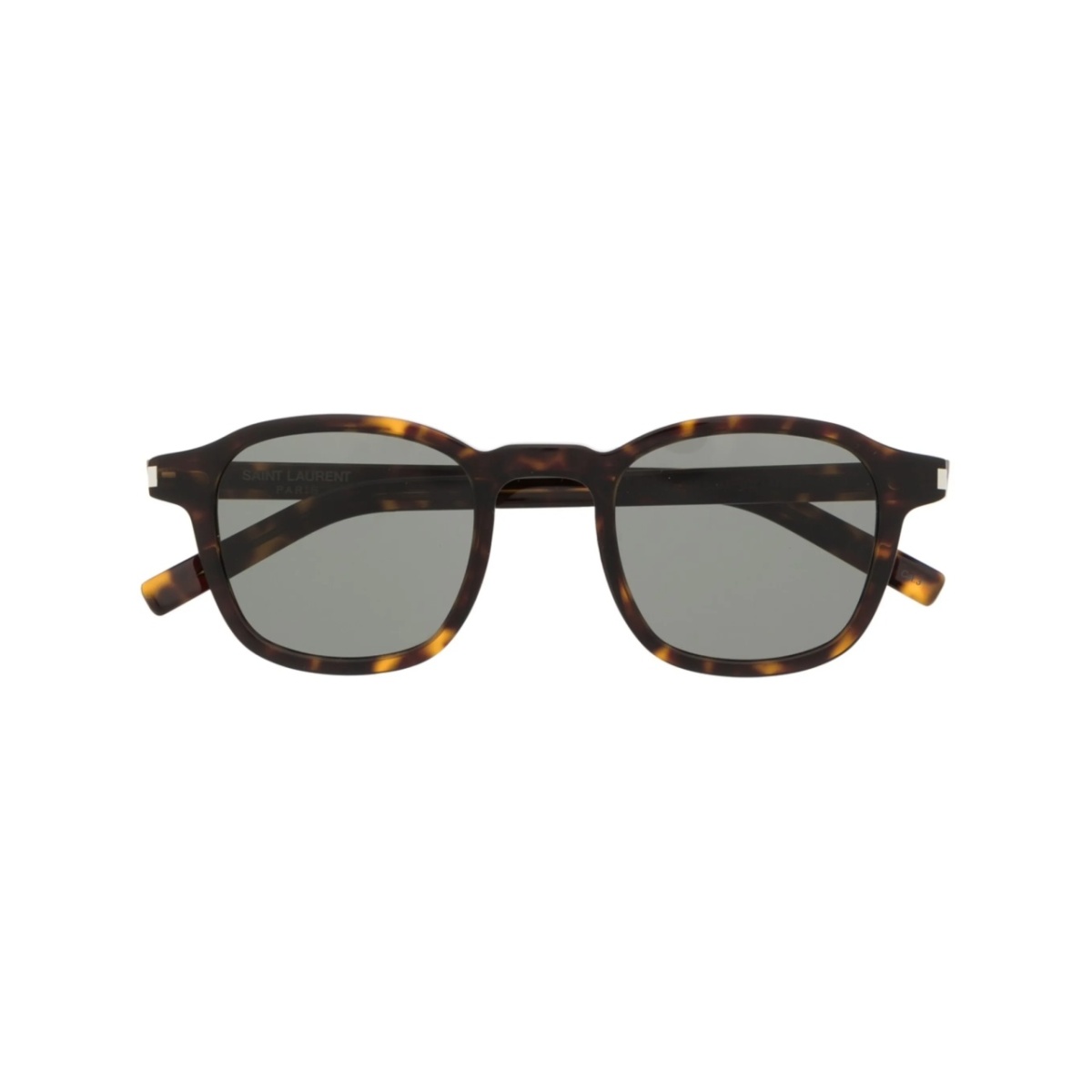 tortoiseshell-effect round-frame sunglasses