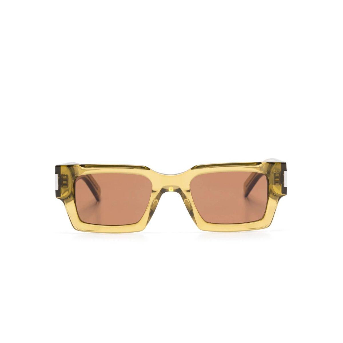 transparent-frame sunglasses