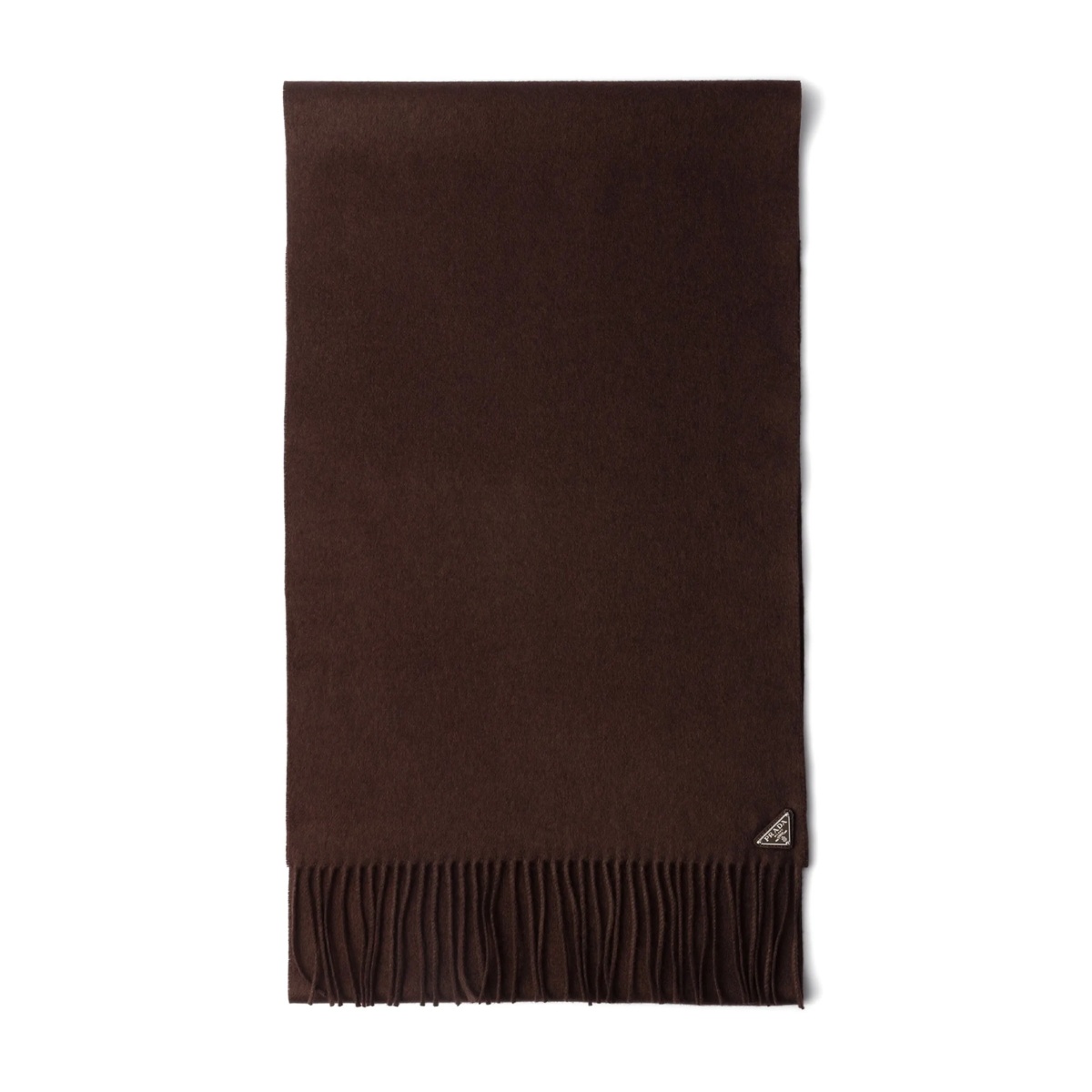 triangle-logo fringe scarf