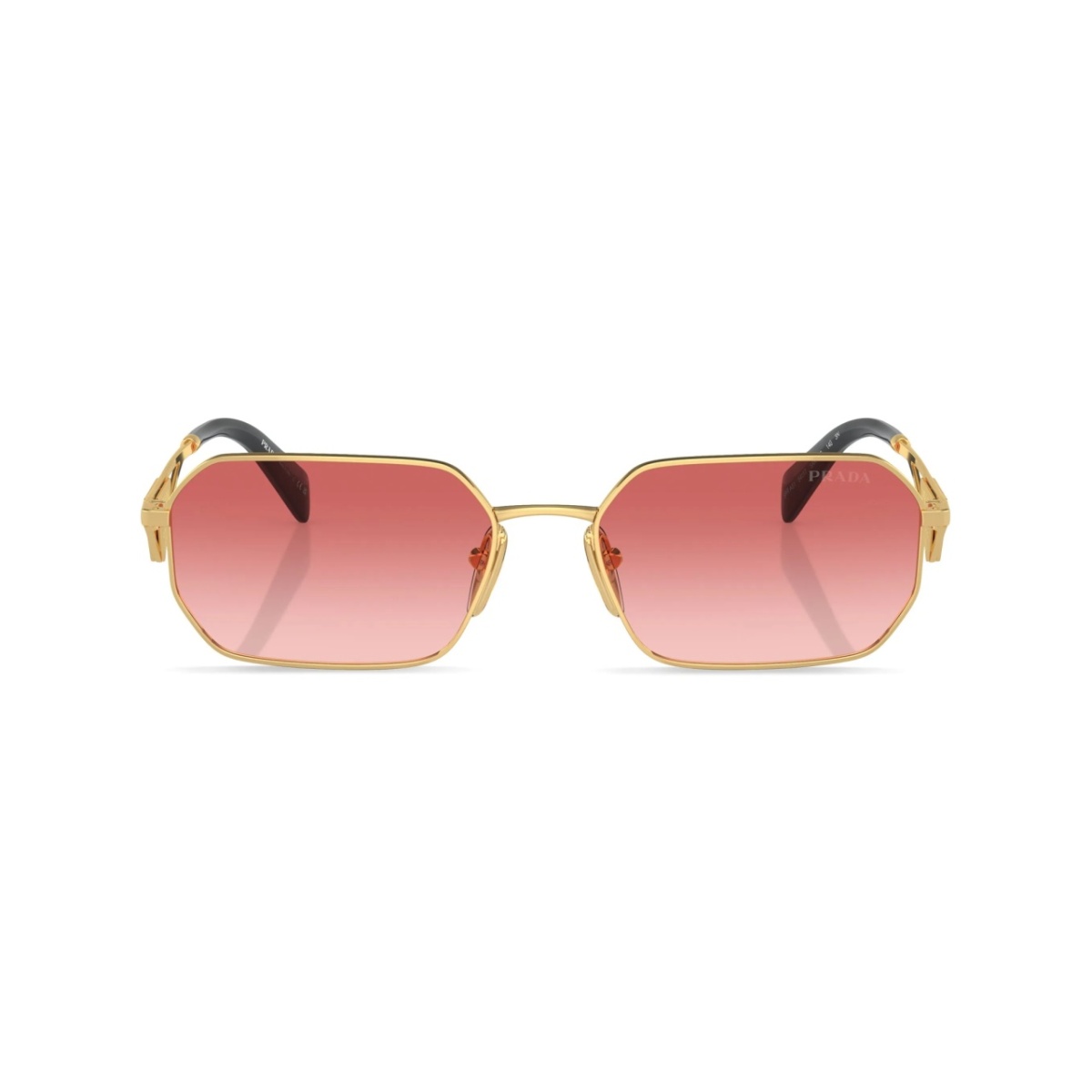 triangle-logo rectangular sunglasses