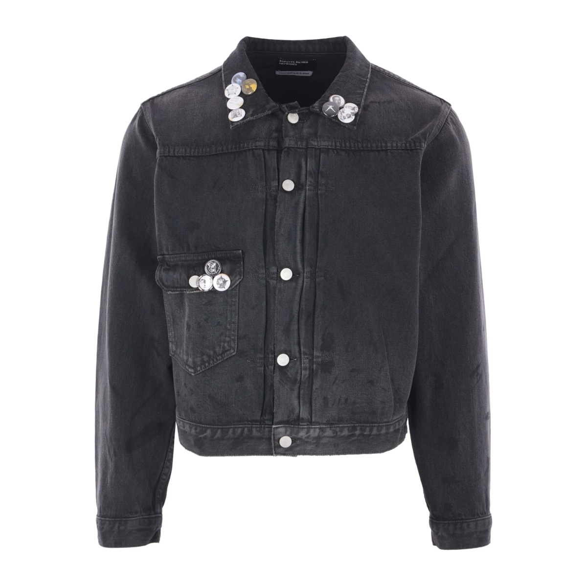 Type VII button-embellished denim jacket