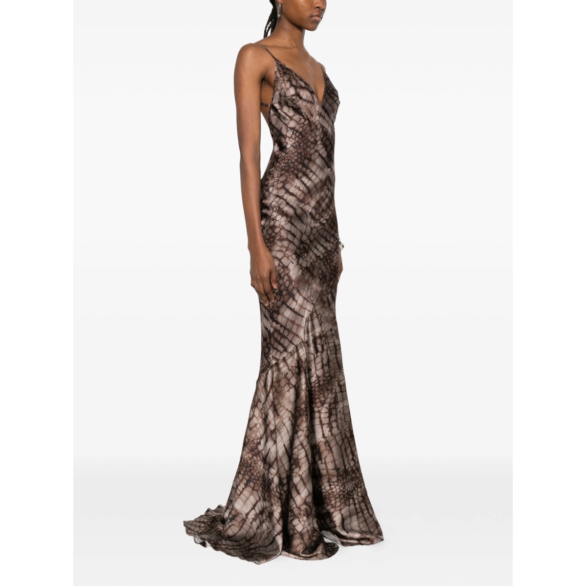 V-neck printed maxi dress - Img 3