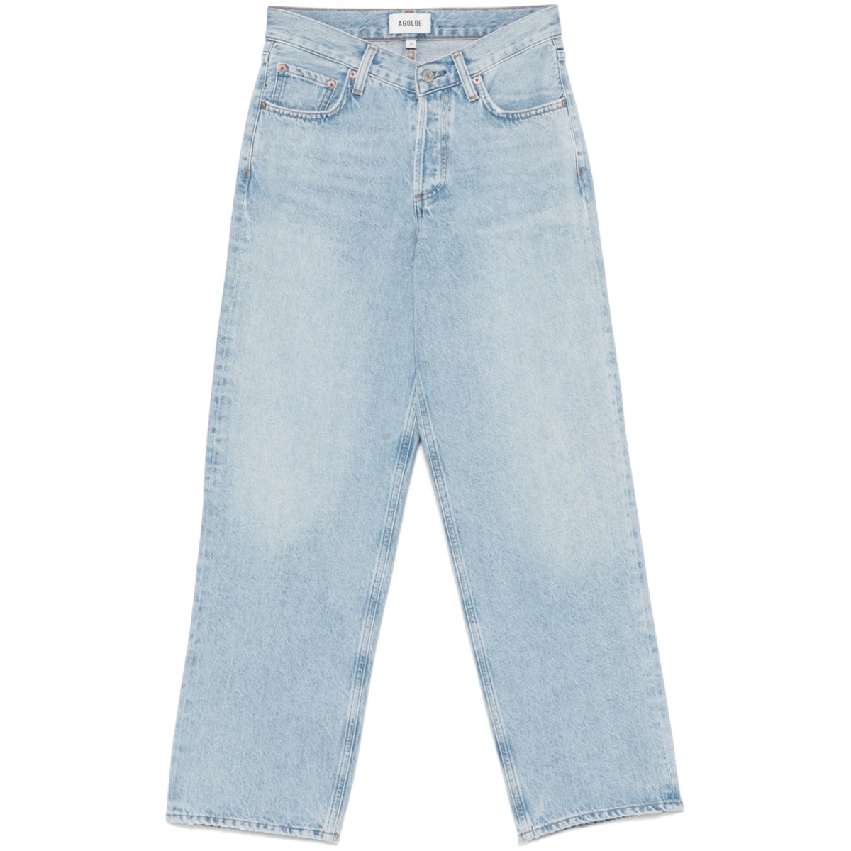 V-waist jeans