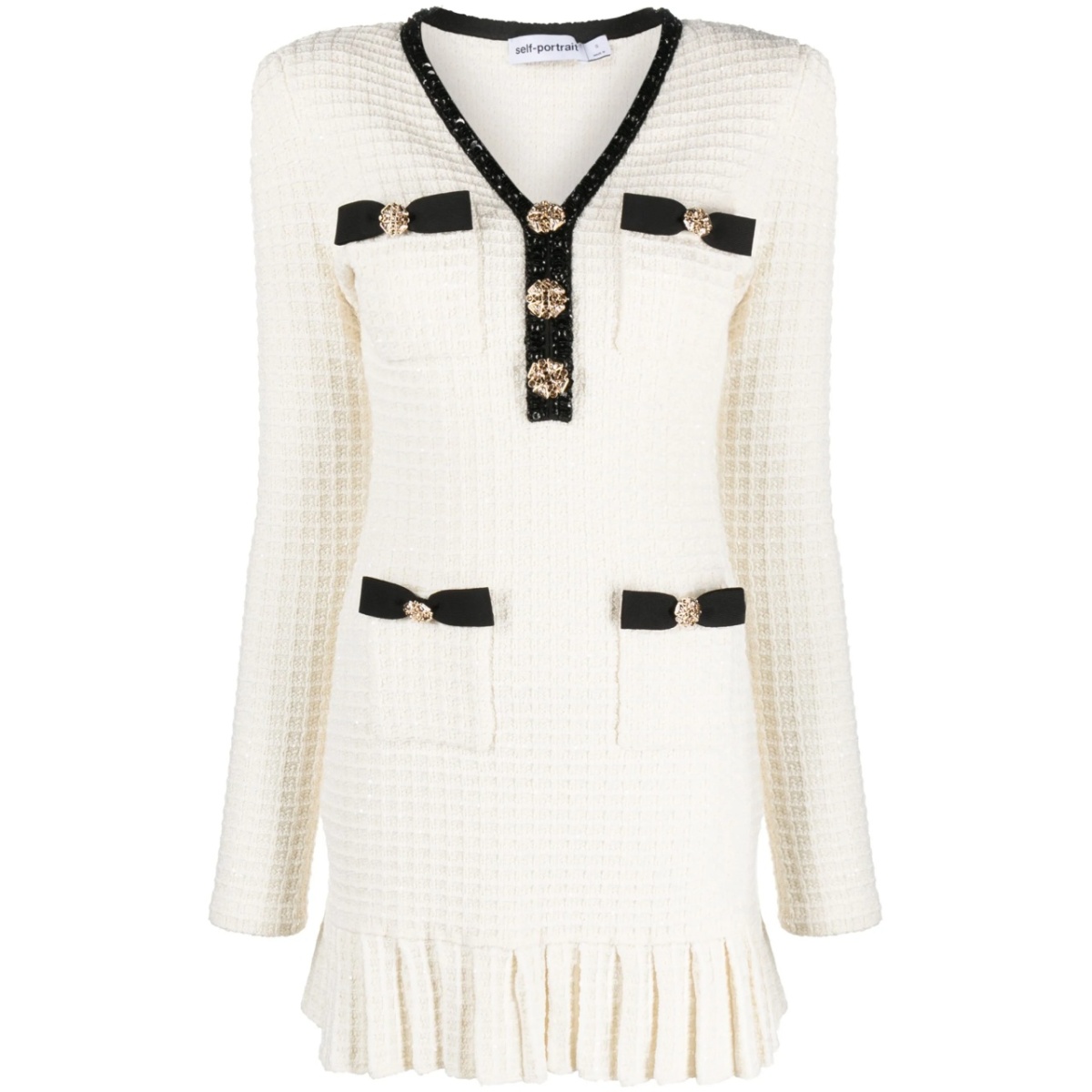 waffle-knit minidress