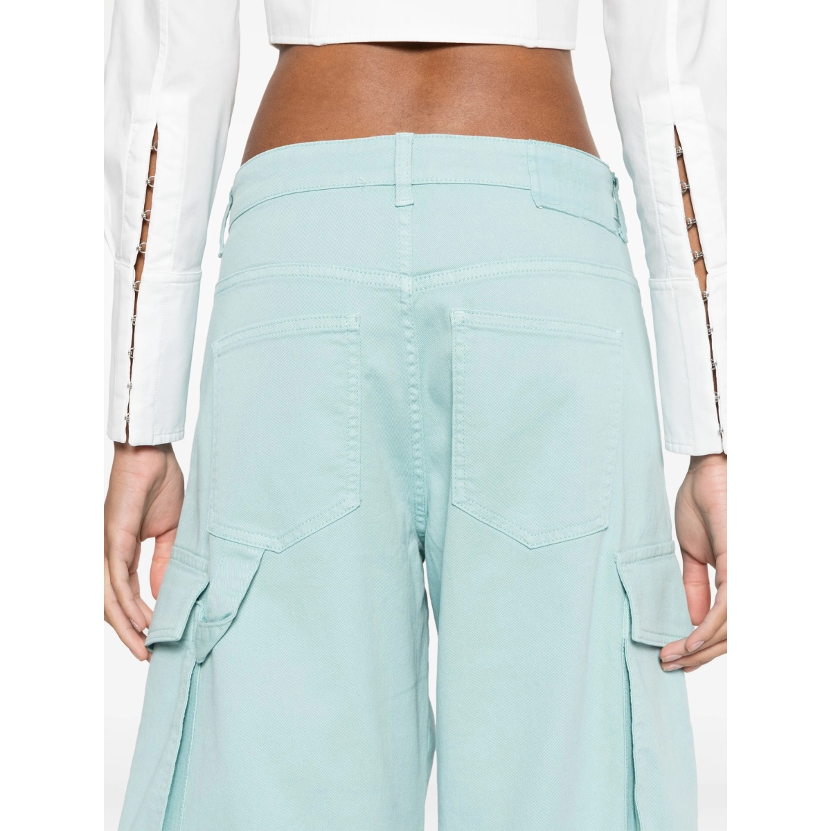 wide-leg cargo trousers - Img 5
