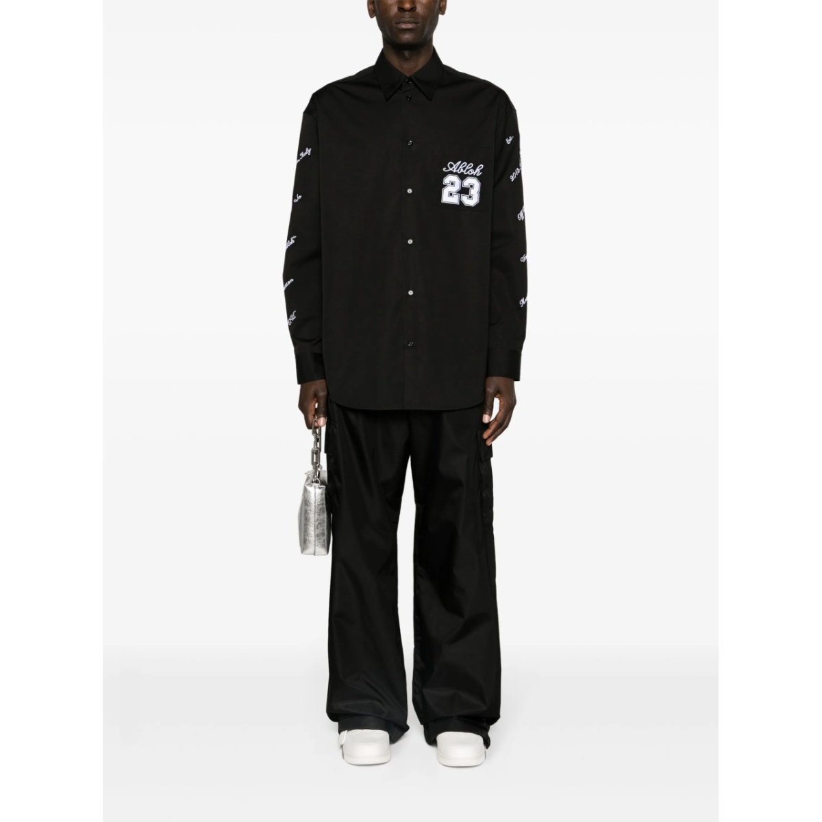 wide-leg cargo trousers - Img 2