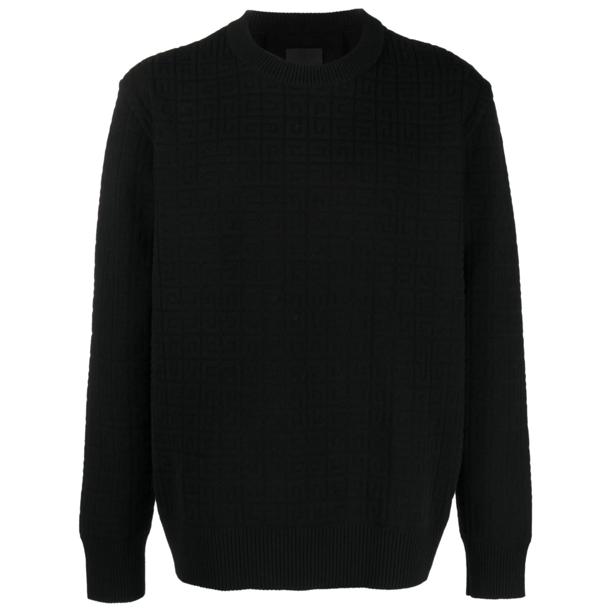 wool-blend jacquard sweatshirt