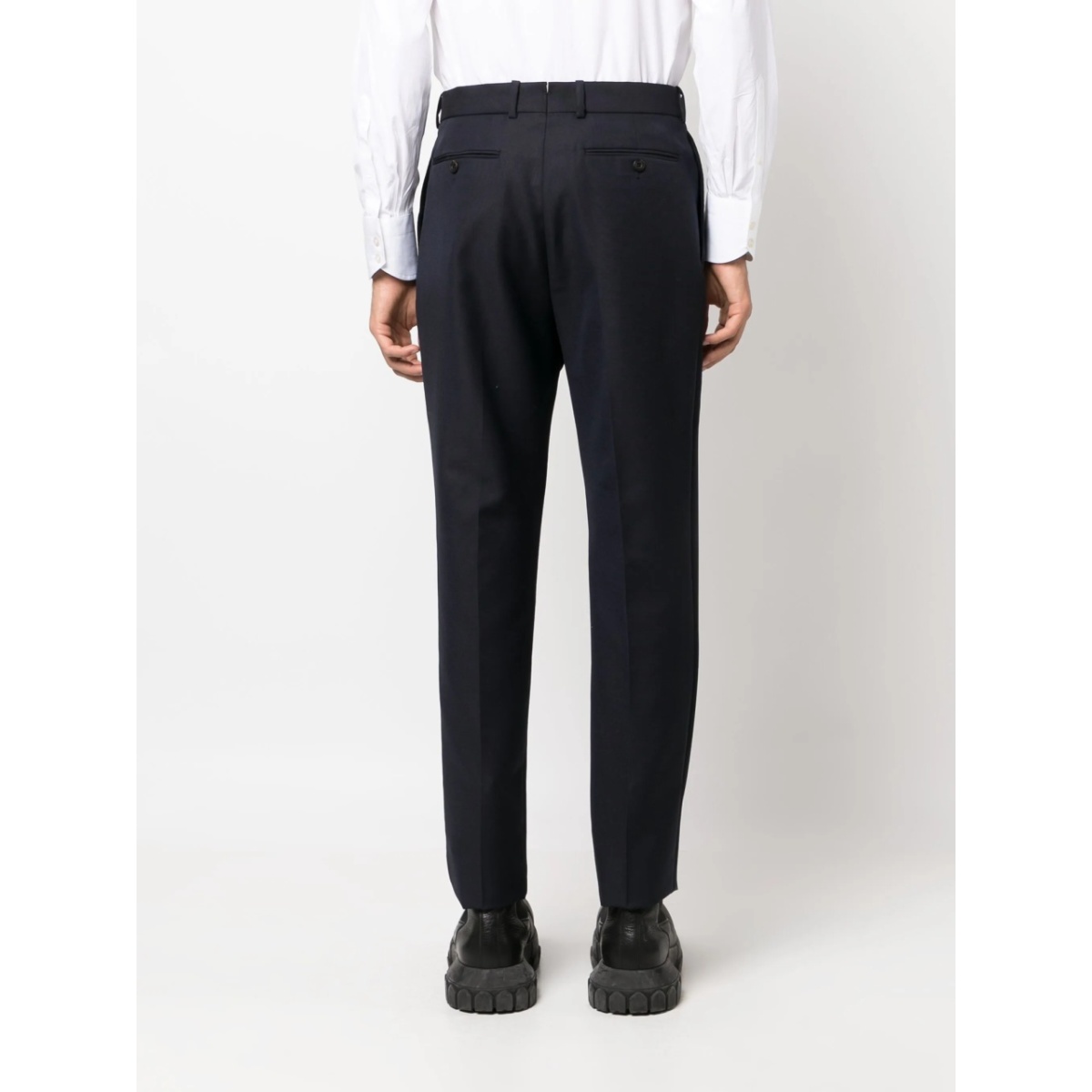 wool-blend straight-leg trousers - Img 4
