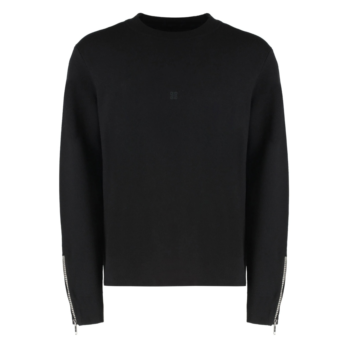 zip-cuff wool sweater
