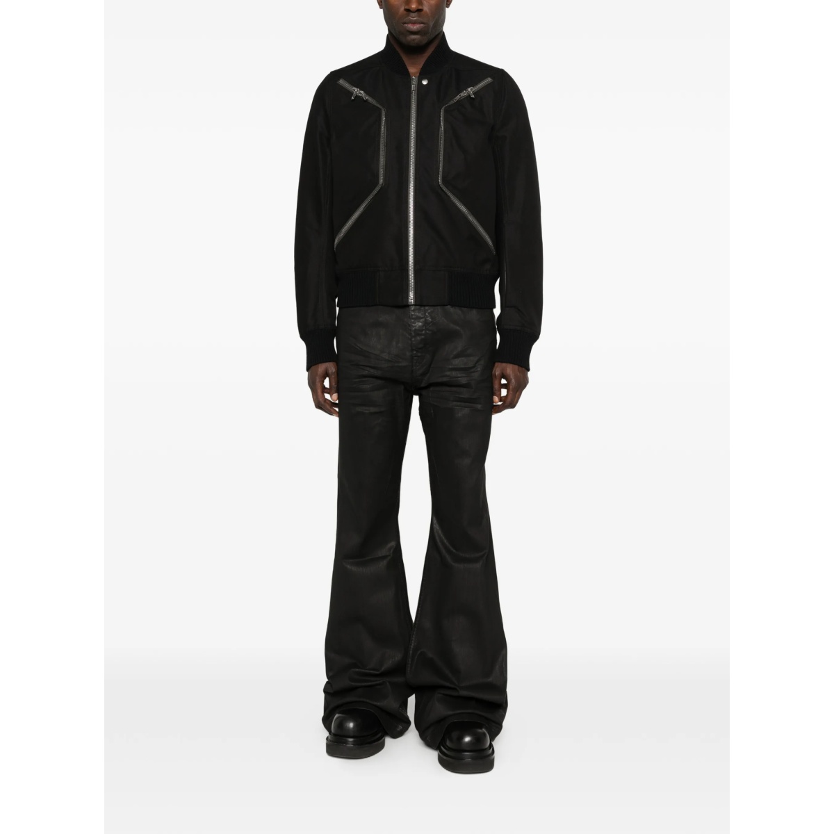 zip-fastening bomber jacket - Img 2