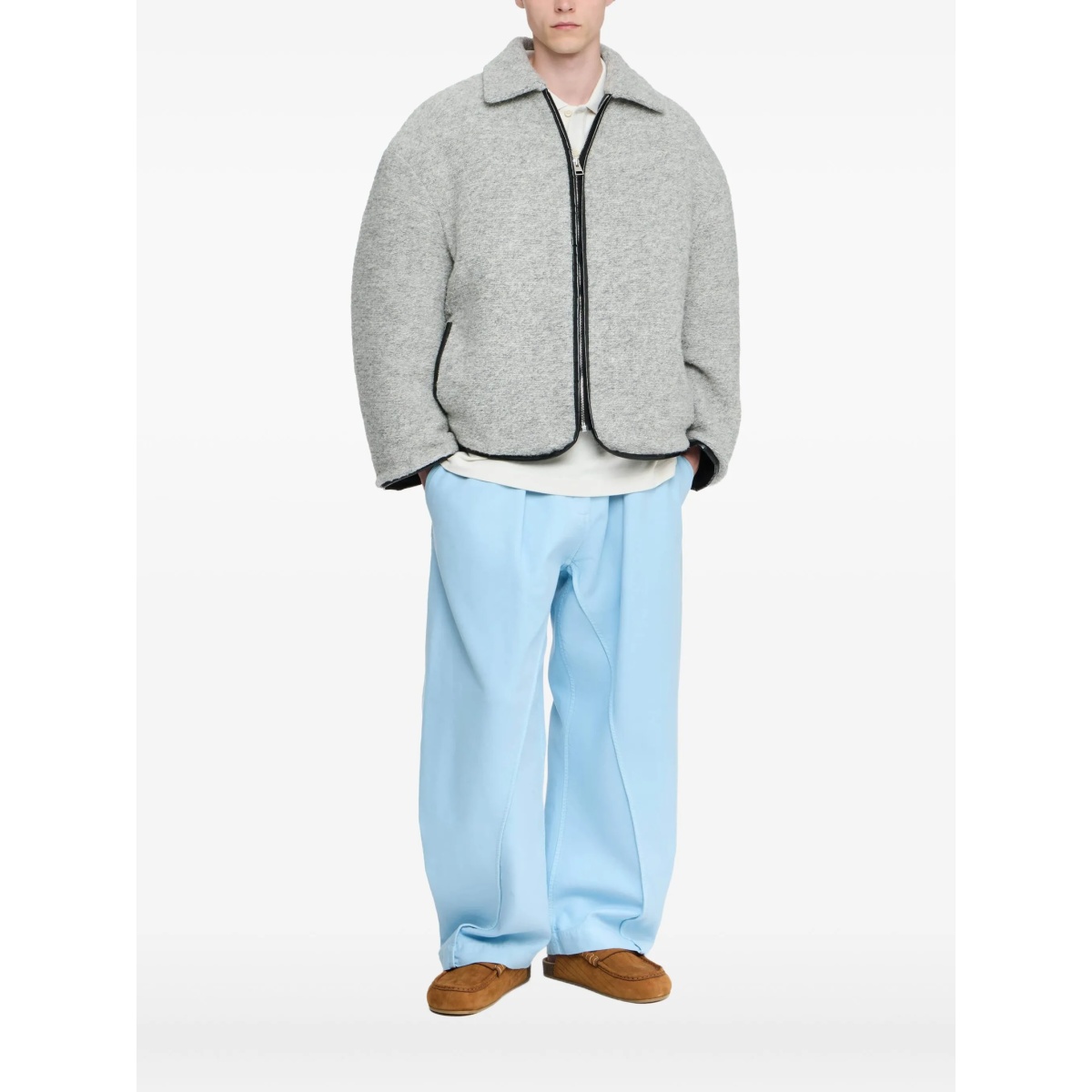 zip-front fleece jacket