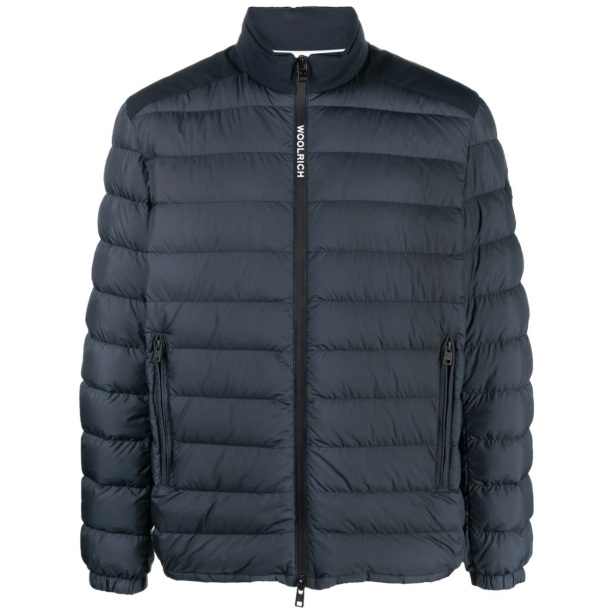 zip-up padded down jacket