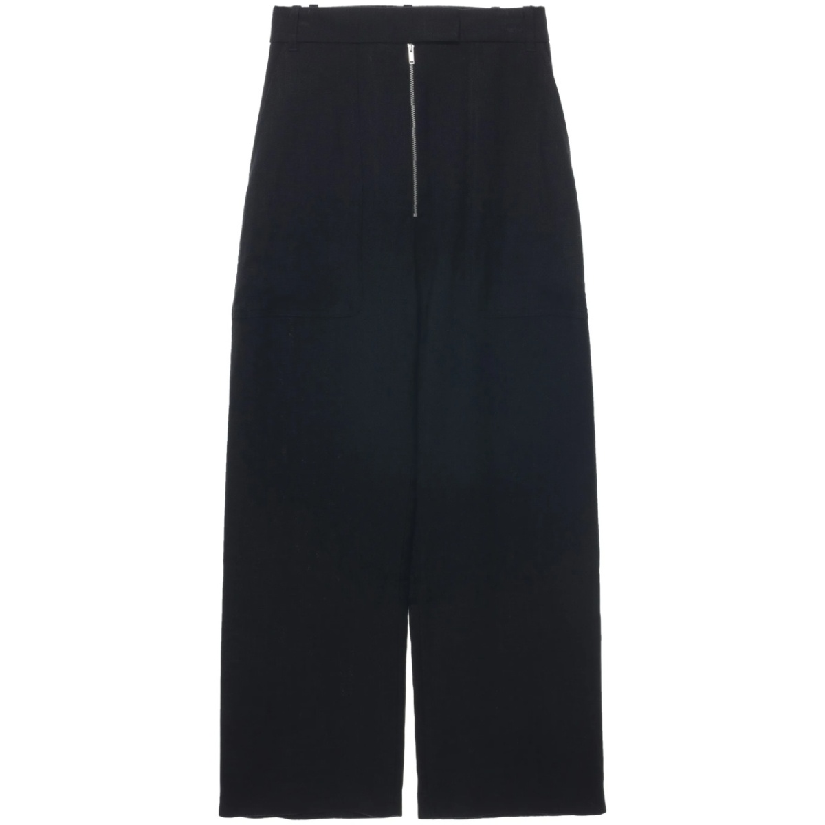 zip-up palazzo pants