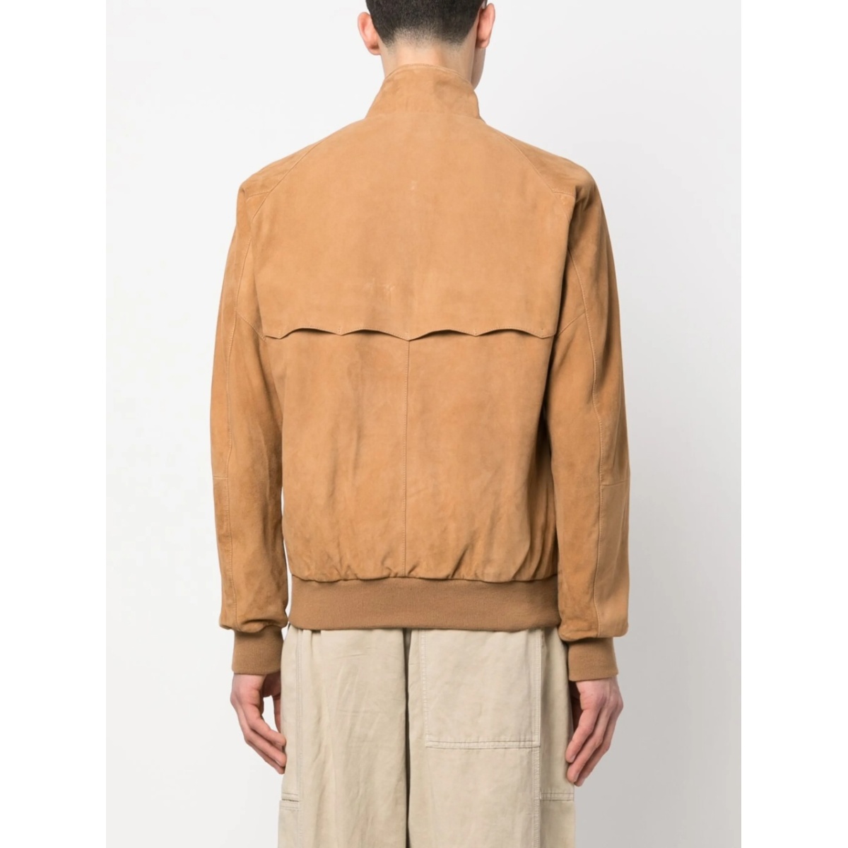 zip-up suede leather jacket - Img 4
