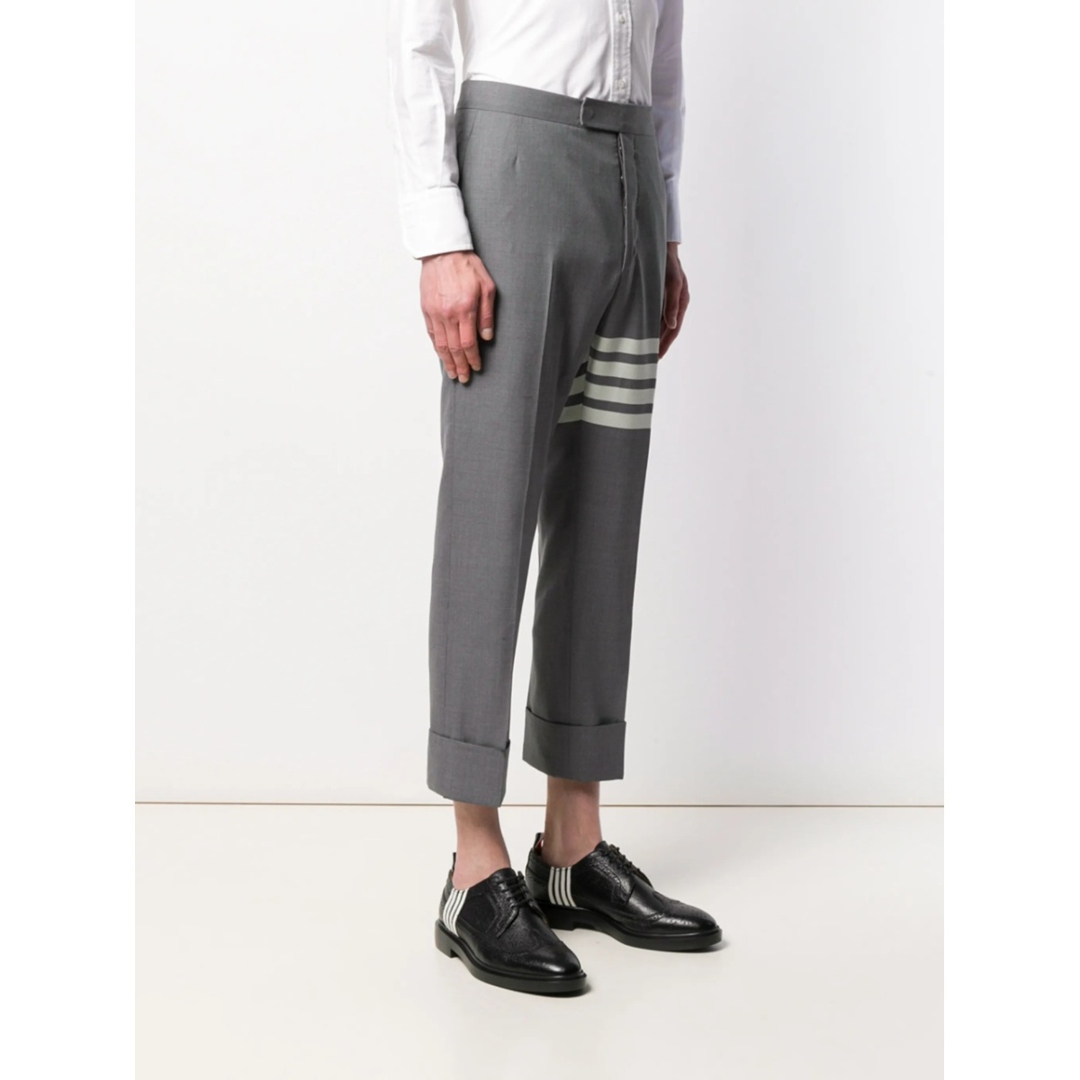 4-Bar plain weave suiting trousers - Img 3