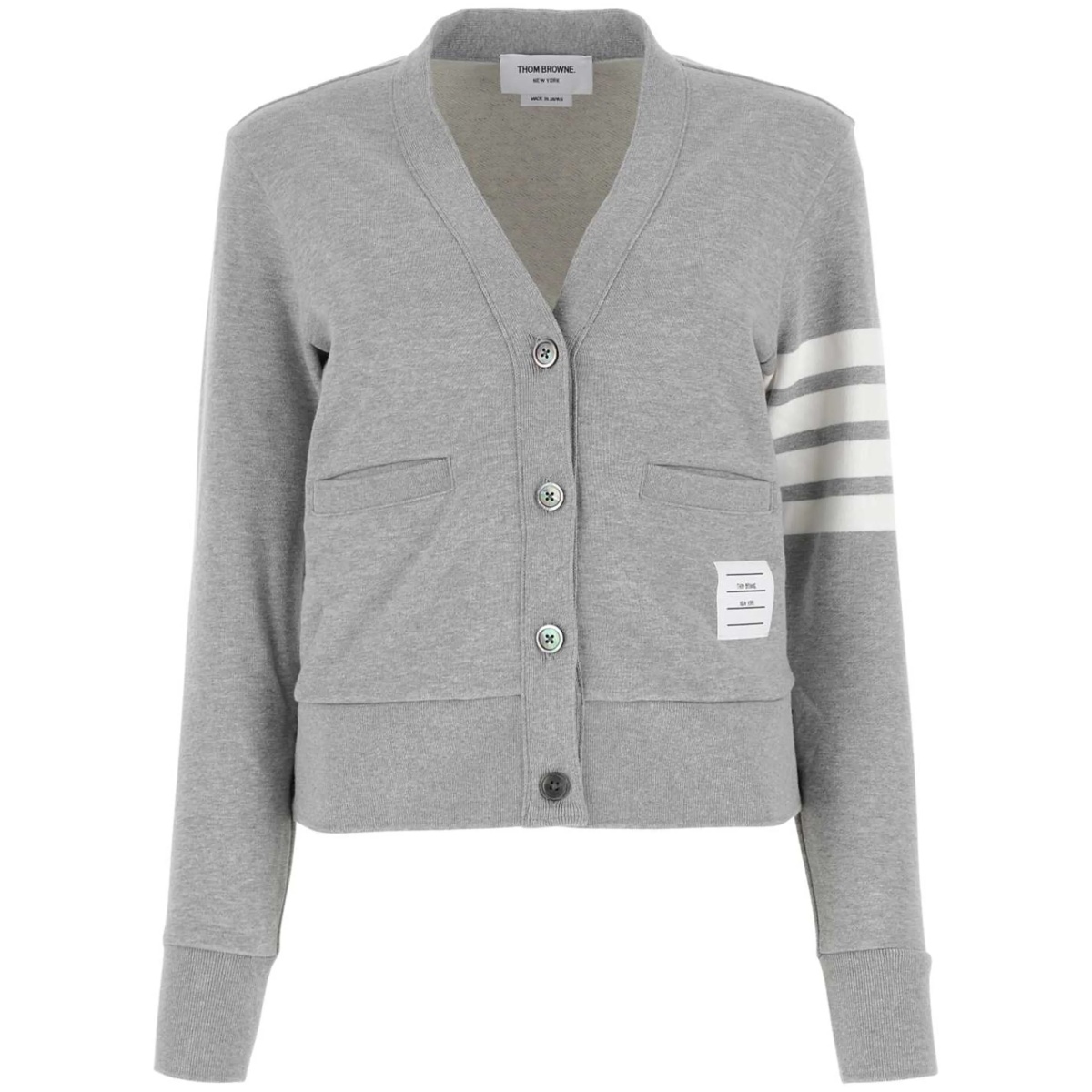4-Bar stripe cardigan