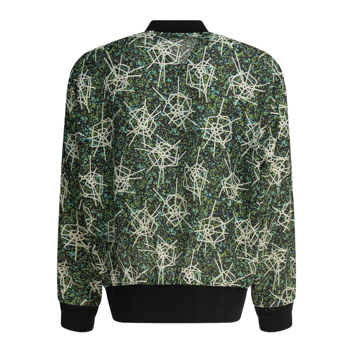 abstract-print bomber jacket - Img 2