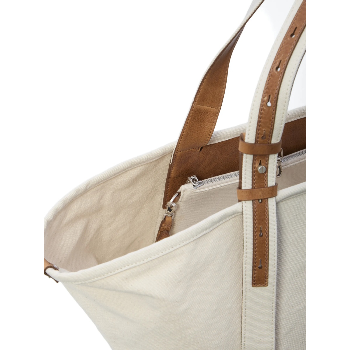 adjustable-handle print canvas tote bag - Img 4