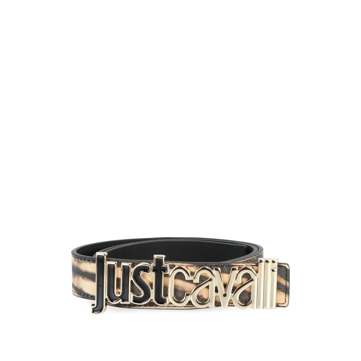 animal-print logo belt
