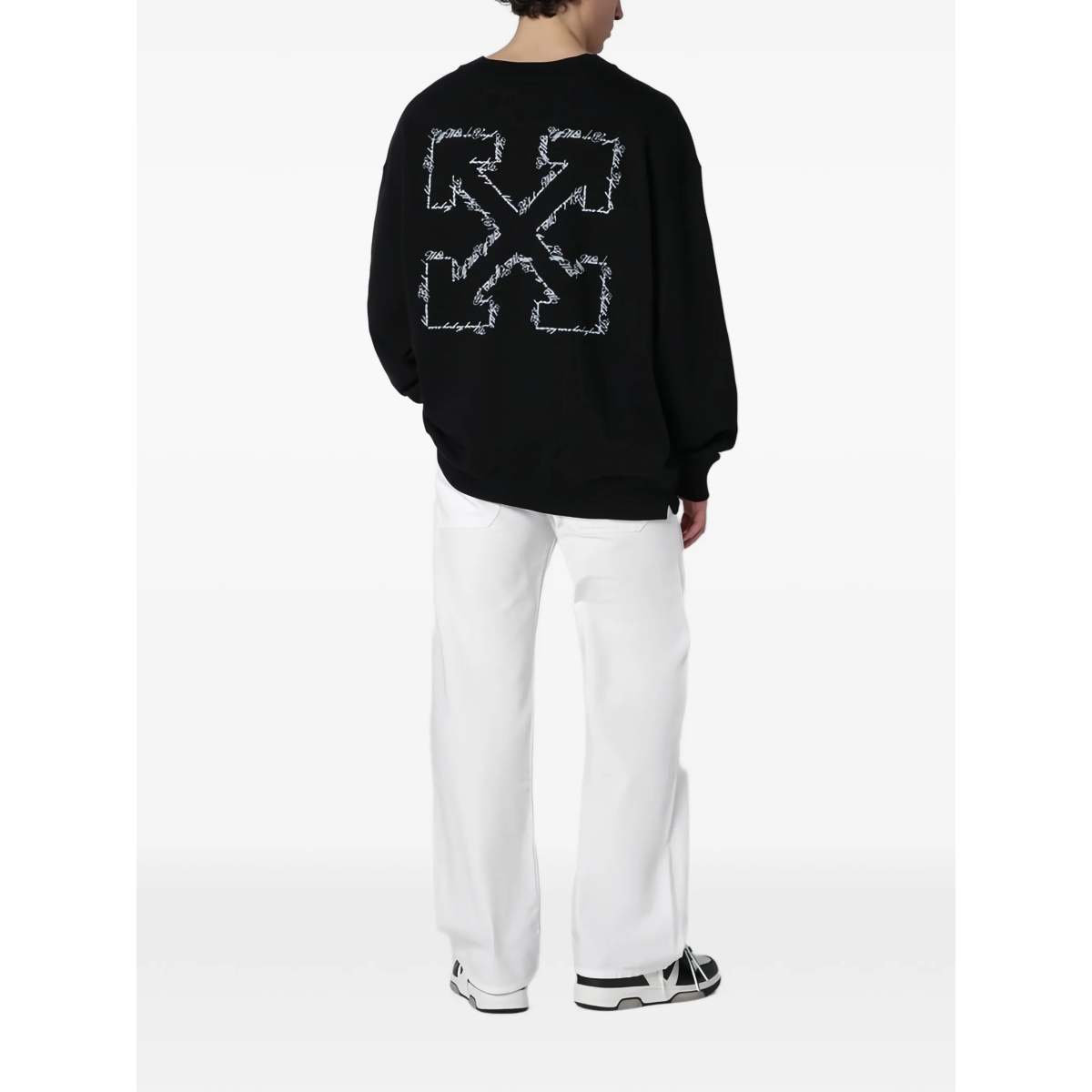 Arrow-print crew-neck sweatshirt - Img 3