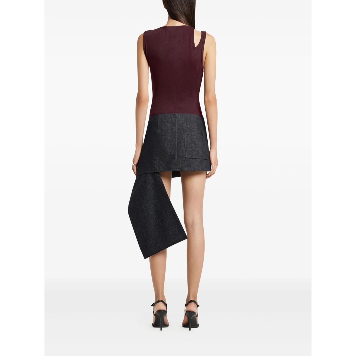 asymmetrical-neck vest - Img 4