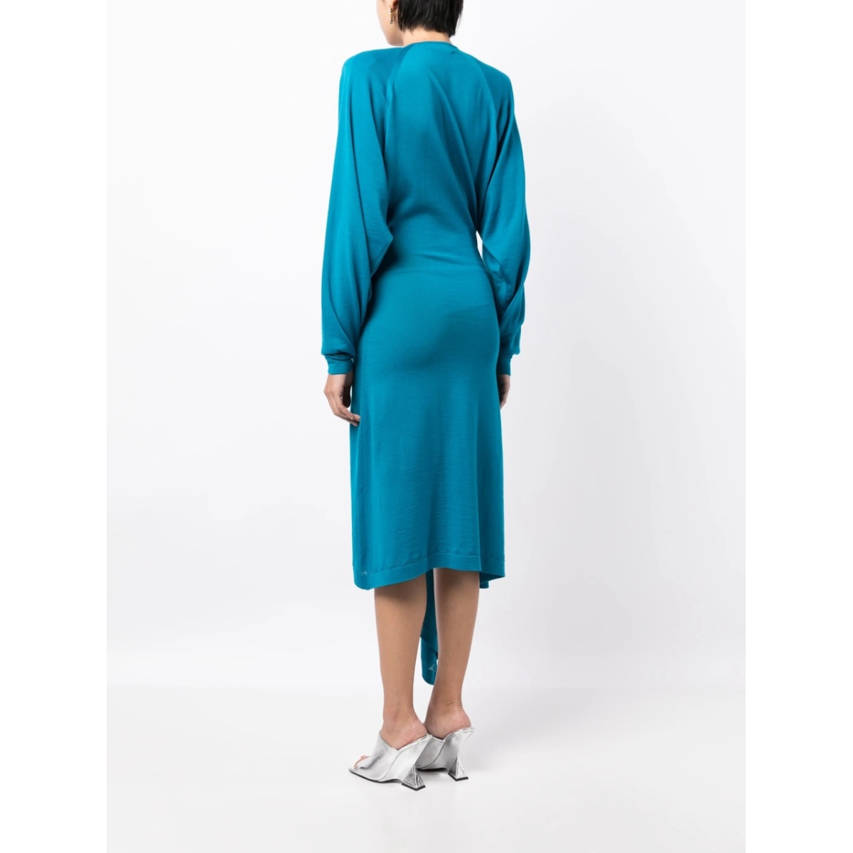 Atwell wool midi wrap dress - Img 4