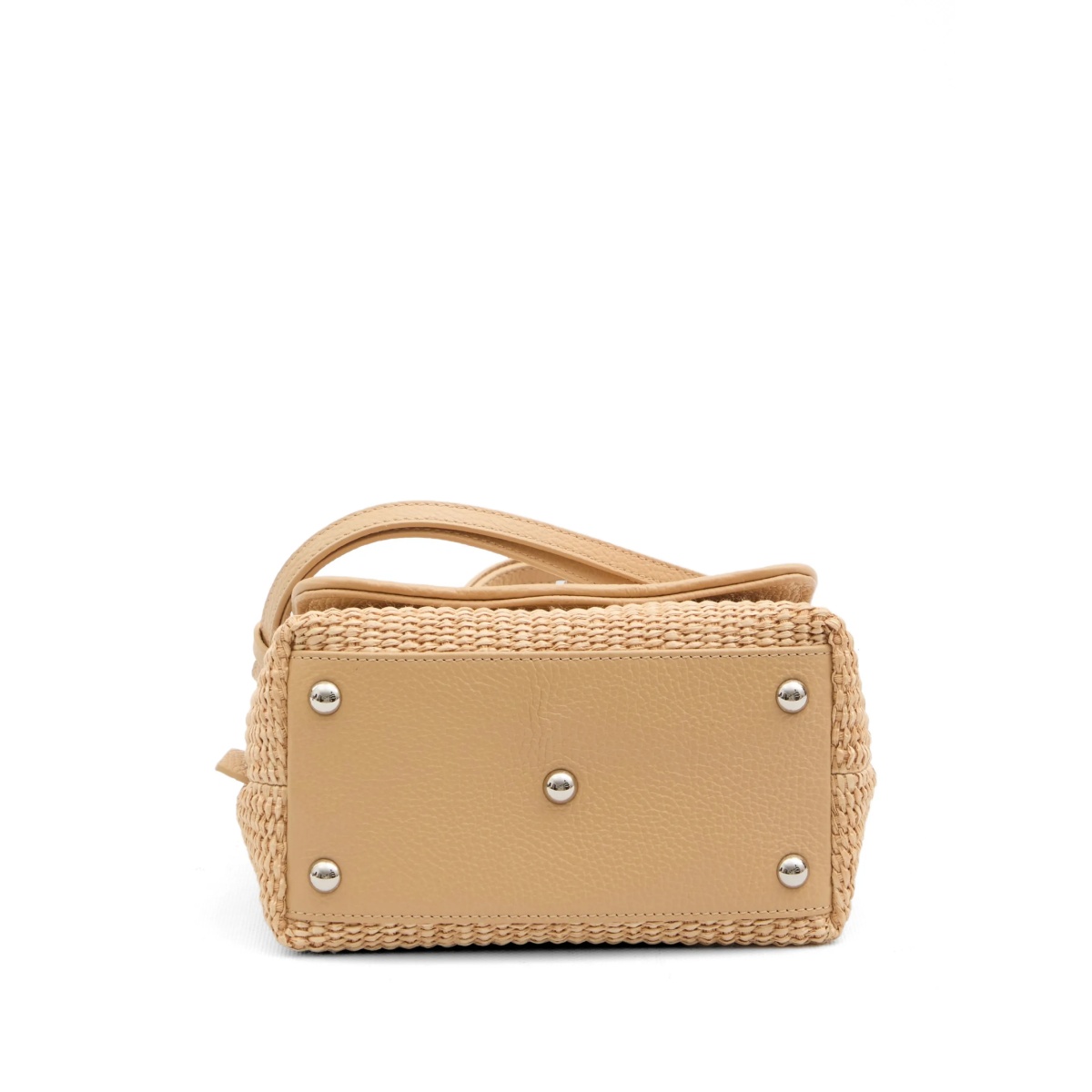 baby Postina Vimini raffia top-handle bag - Img 4